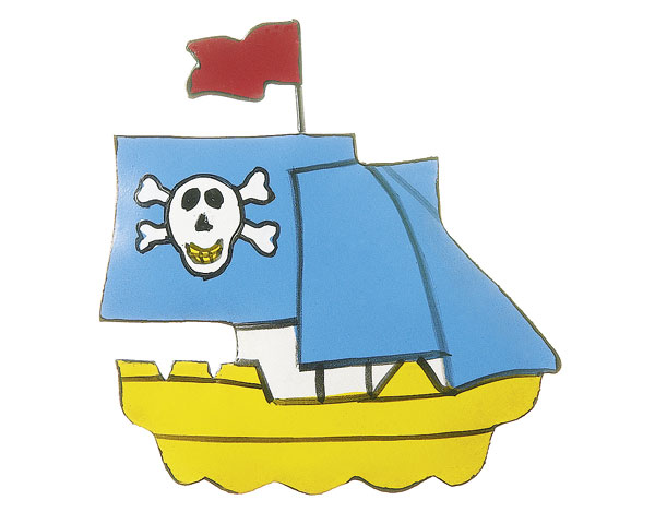 Magnet - Pirat Captain Jack Parrot, Piratenschiff
