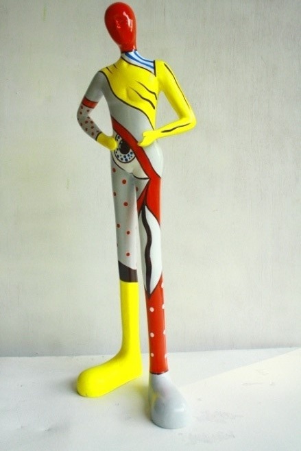 Kunstfigur - ArtPOP Skulptur Gia Man Yellow, 52 cm