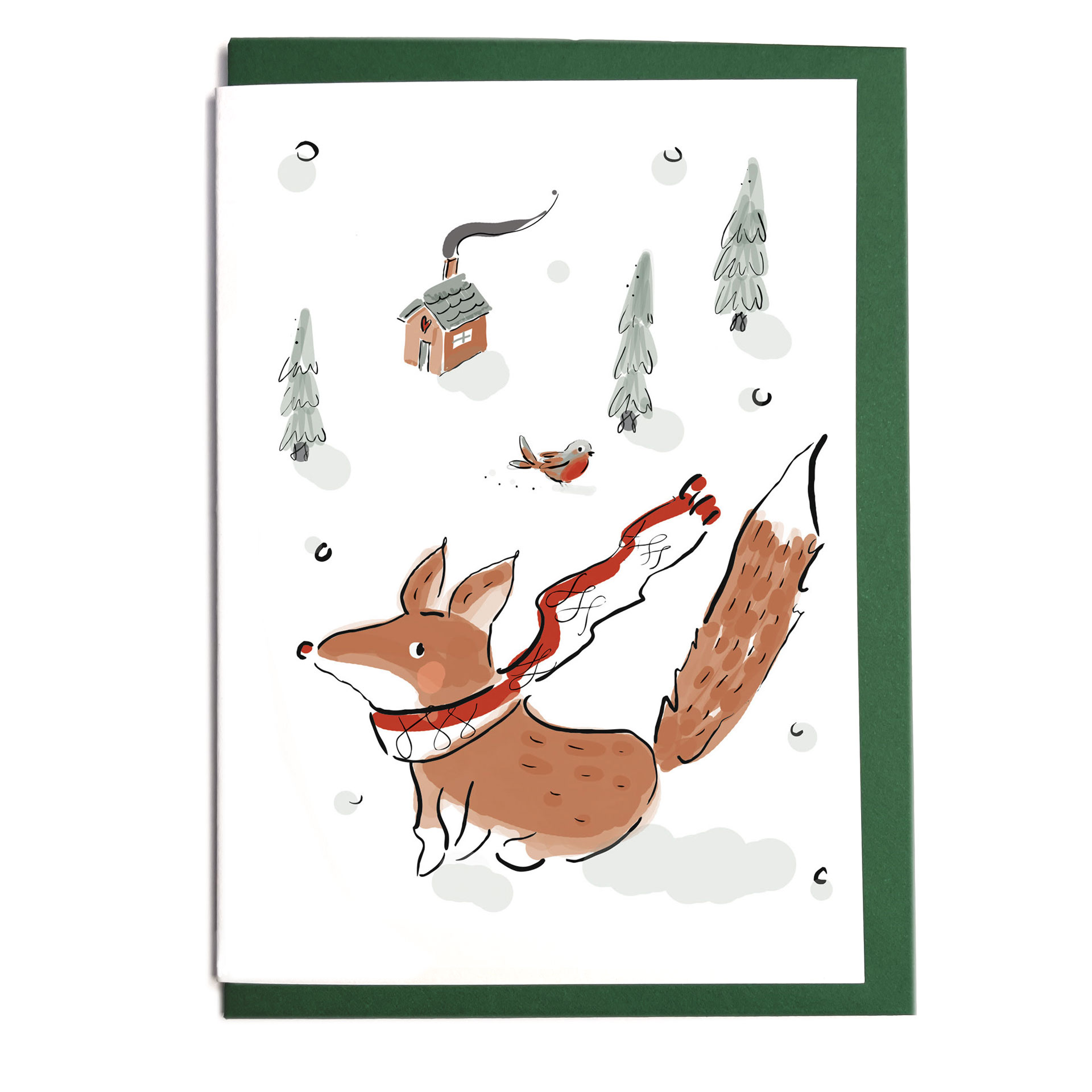 Grußkarte mit Umschlag - Magic Winter