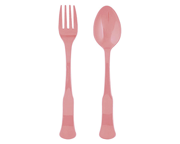 Gingewr Melamin Besteck Set - Uni orange, 2-teilig