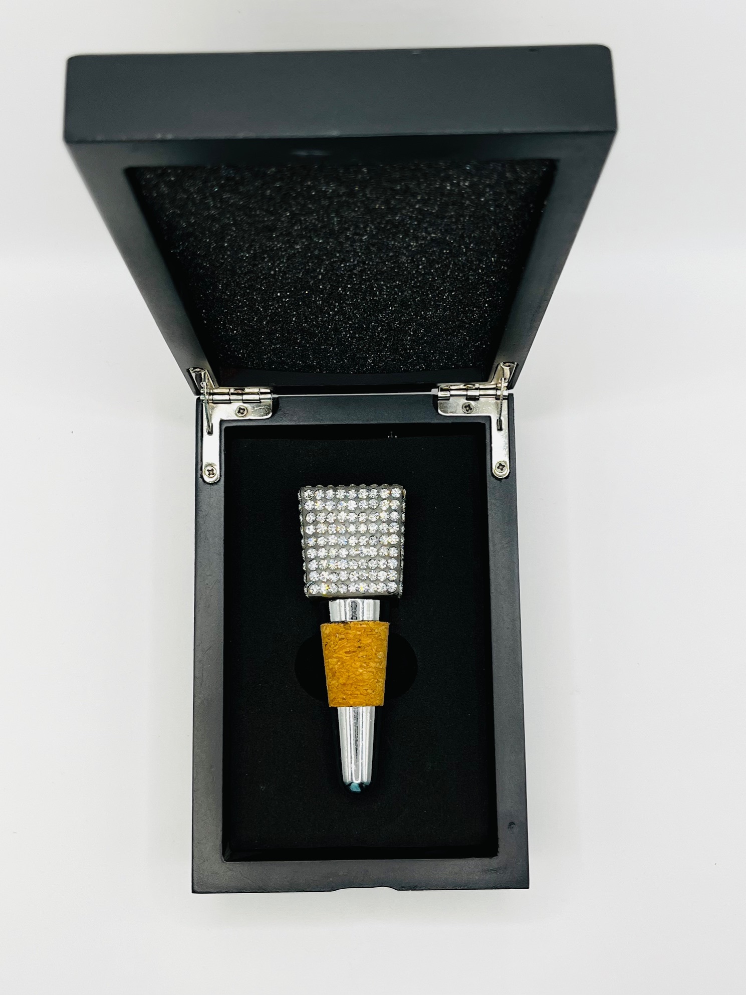 Flaschenverschluß -  "Glamour" inkl. Geschenkbox aus Holz