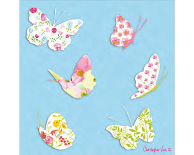 Geschenkkarte - Patchwork Butterflies