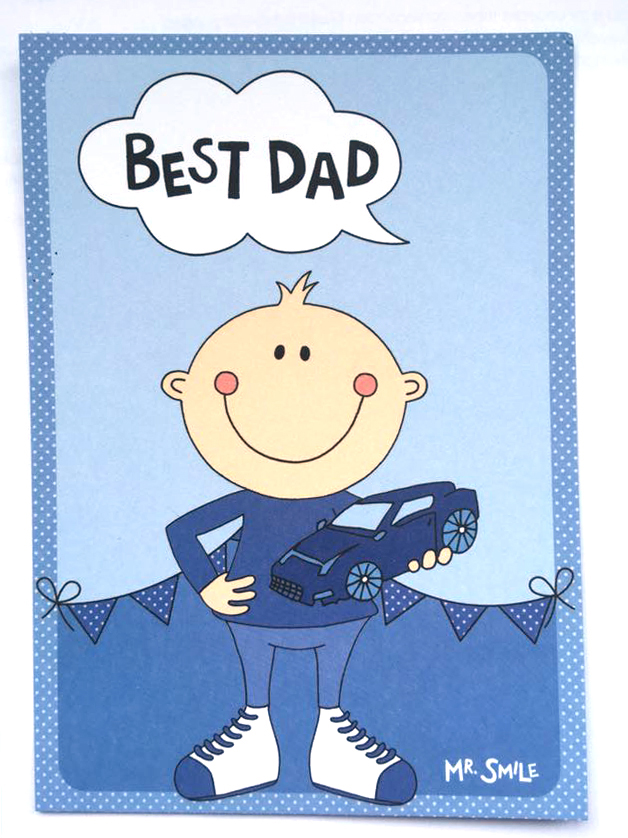 Postkarte - Mr. Smile Best Dad