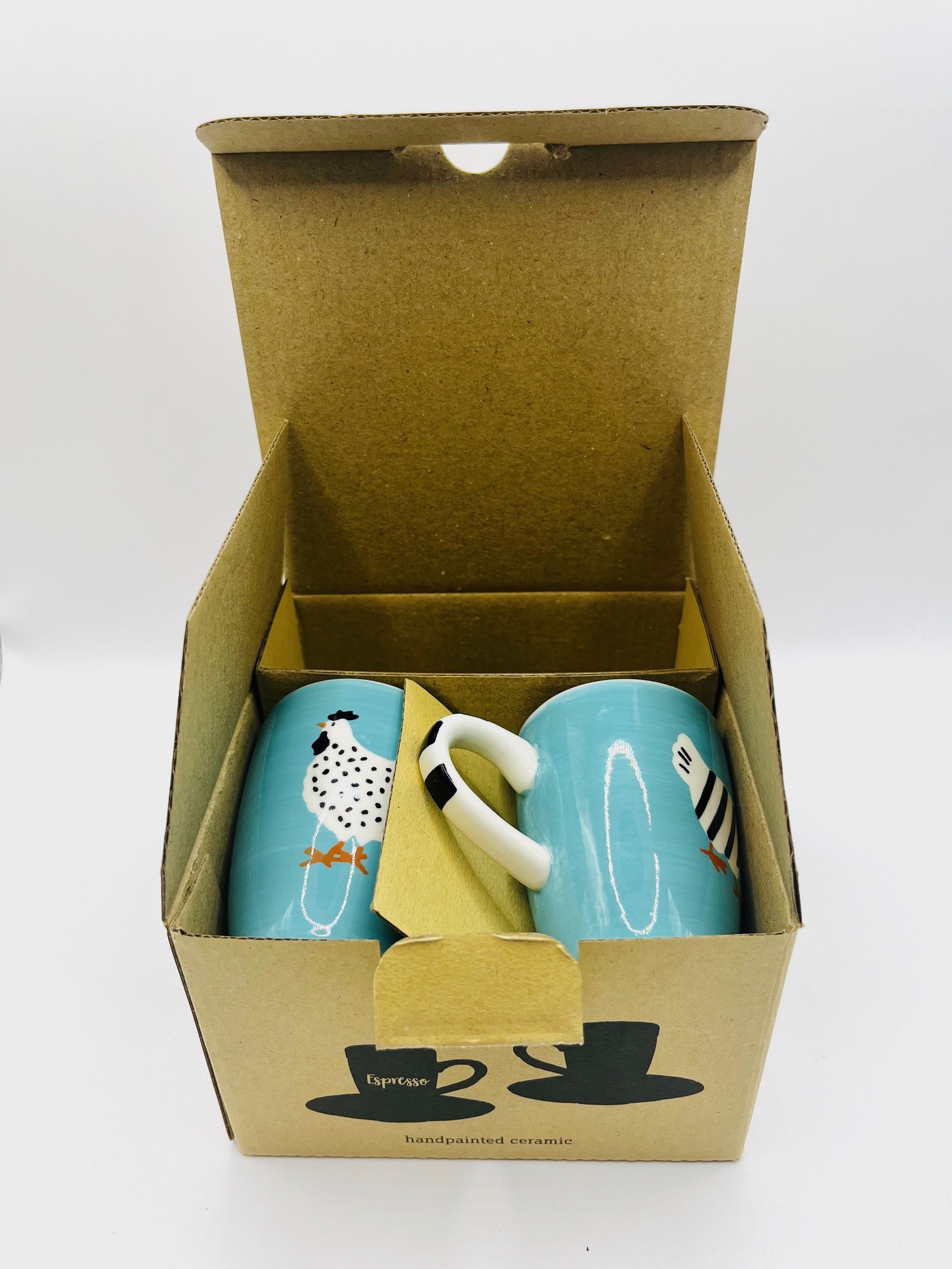 Espresso Tasse - 2er Set in Geschenkbox - Chicken Run 