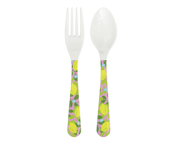 Ginger Melamin Besteck Set - Citrus