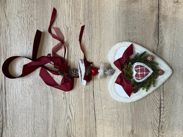 Weihnachtsdekoration Herz, hängend