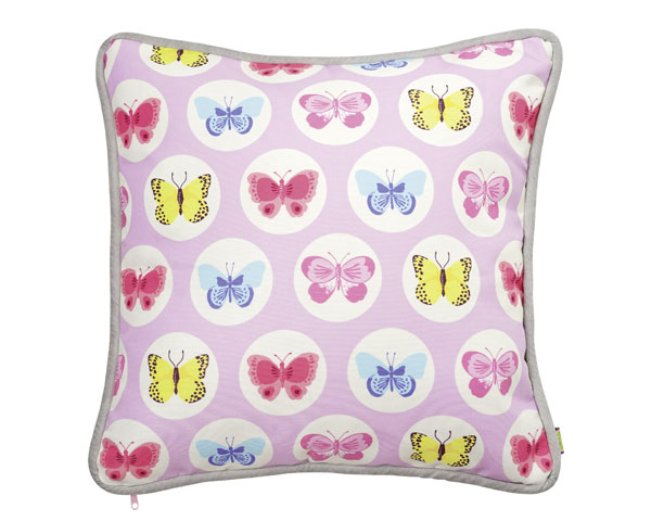Ginger Kissen inkl. Füllung - Butterfly pink