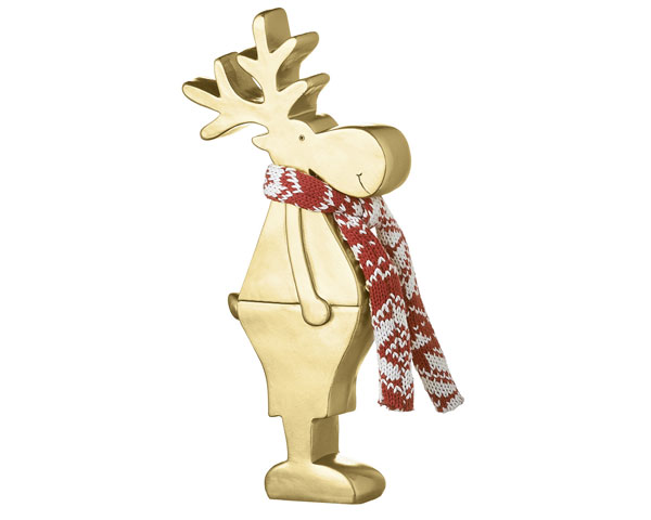 Resin Figur - Elch Bruno,  gold 25 cm