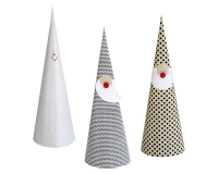 Papier Nikoläuse 3er Set