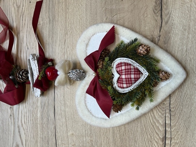 Weihnachtsdekoration Herz, hängend