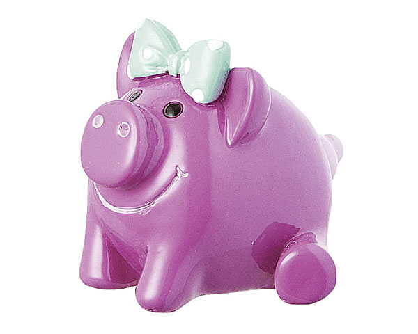 Figur - Glücksschwein Pretty Piggy,  pink