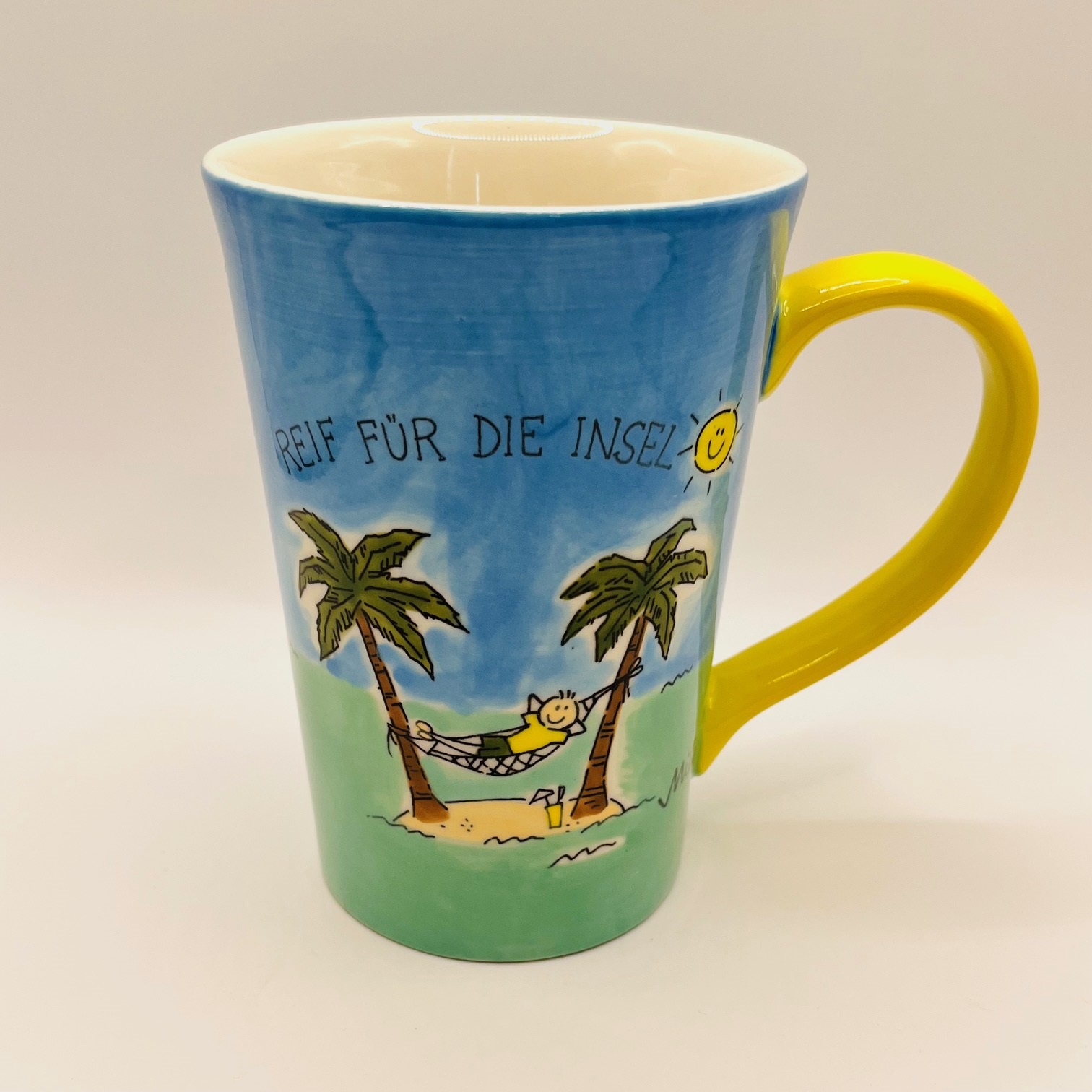 Teebecher - Reif für die Insel - Einzelstück!