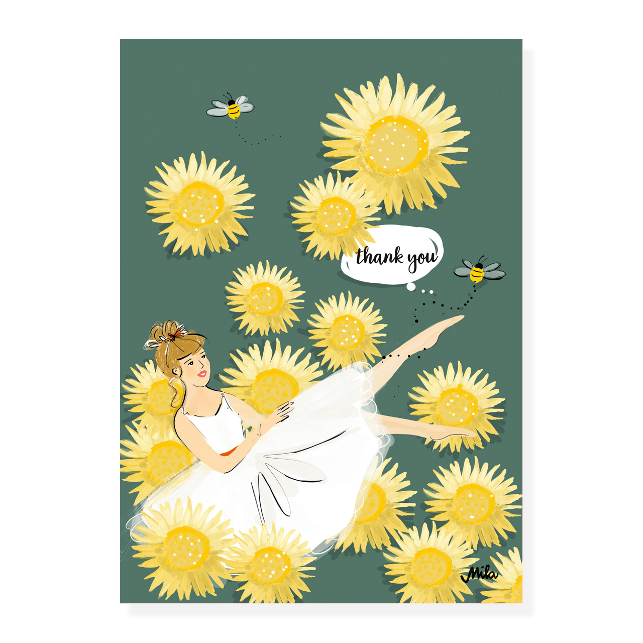 Postkarte - Sunny Sunflowers