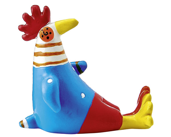 Figur - Happy-Hop Huhn, sitzend - 4 cm