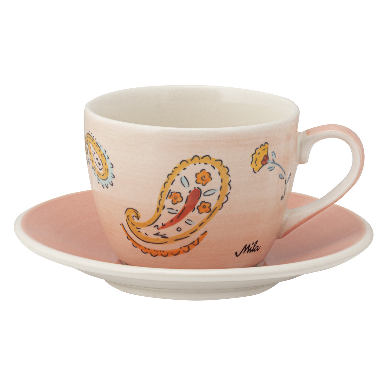 Cappuccino Tasse - Pretty Paisley