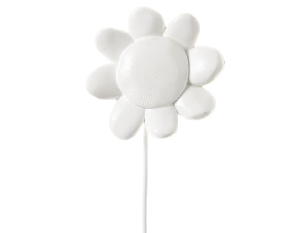 Blumenstecker - Blume weiss