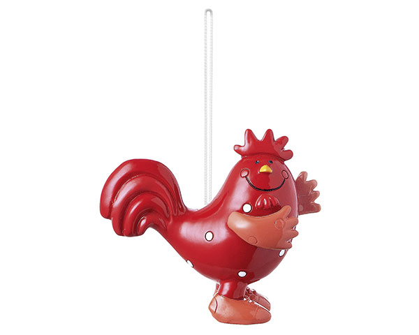 Figur - Hänger Huhn, rot 5 cm