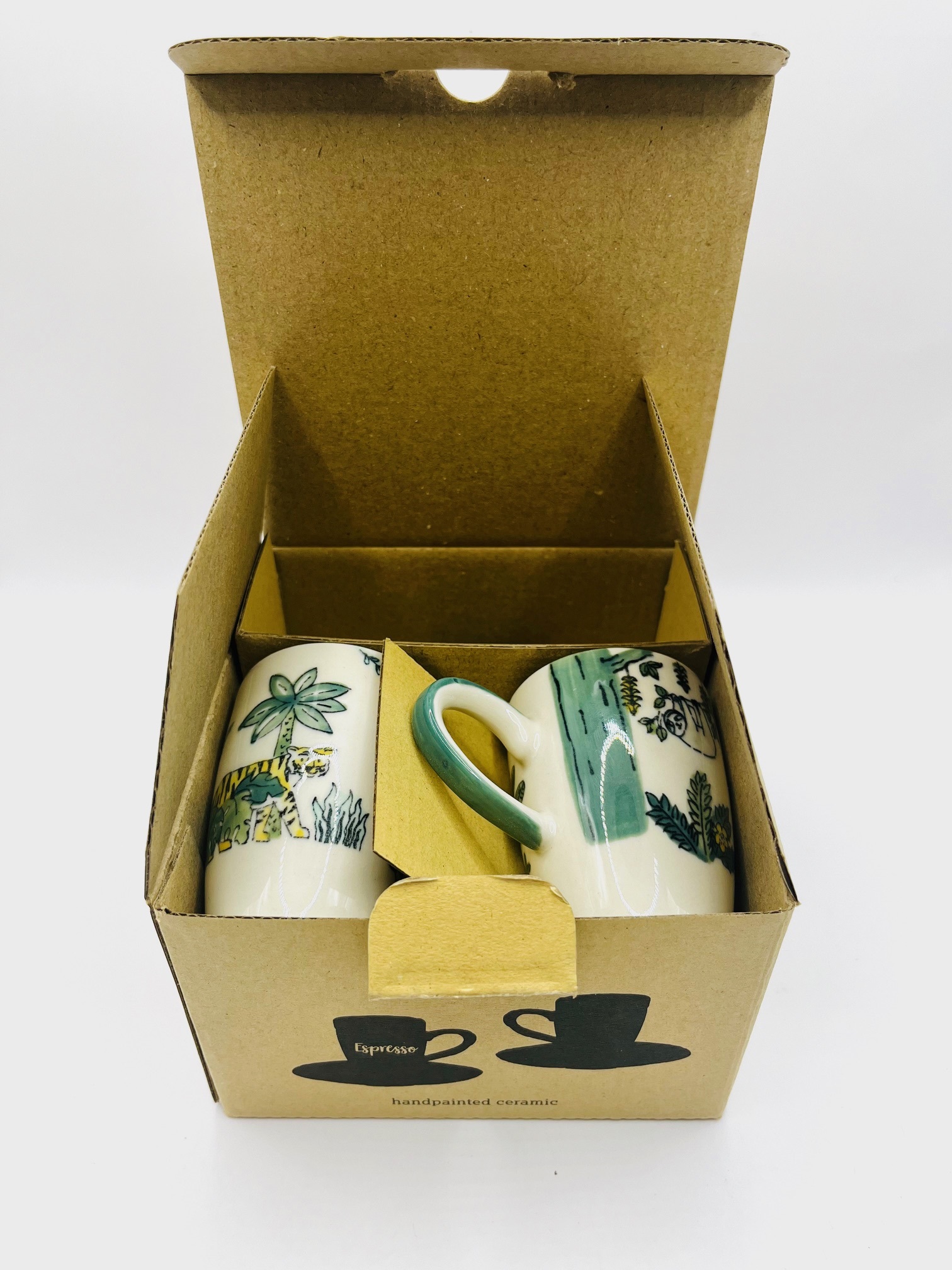 Espresso Tasse - 2er Set in Geschenkbox - In the Jungle 