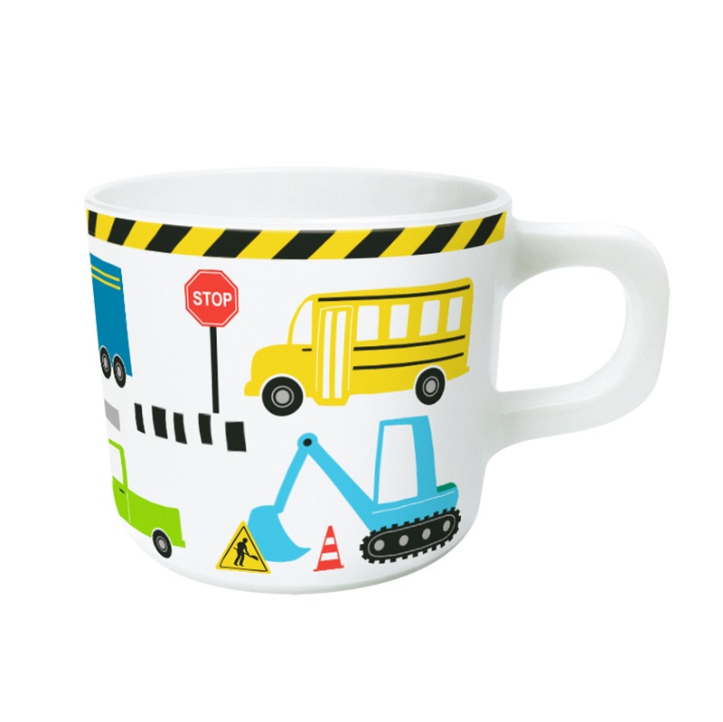 Ginger Melamin Henkelbecher - Police Cars