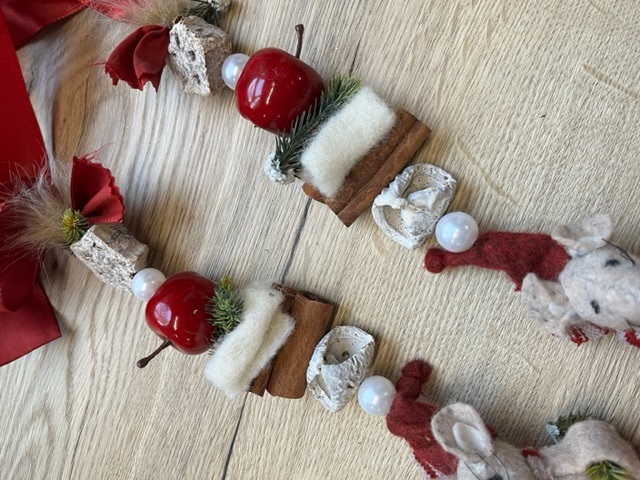 Weihnachtsdekoration - Mäuse 2er Set, hängend