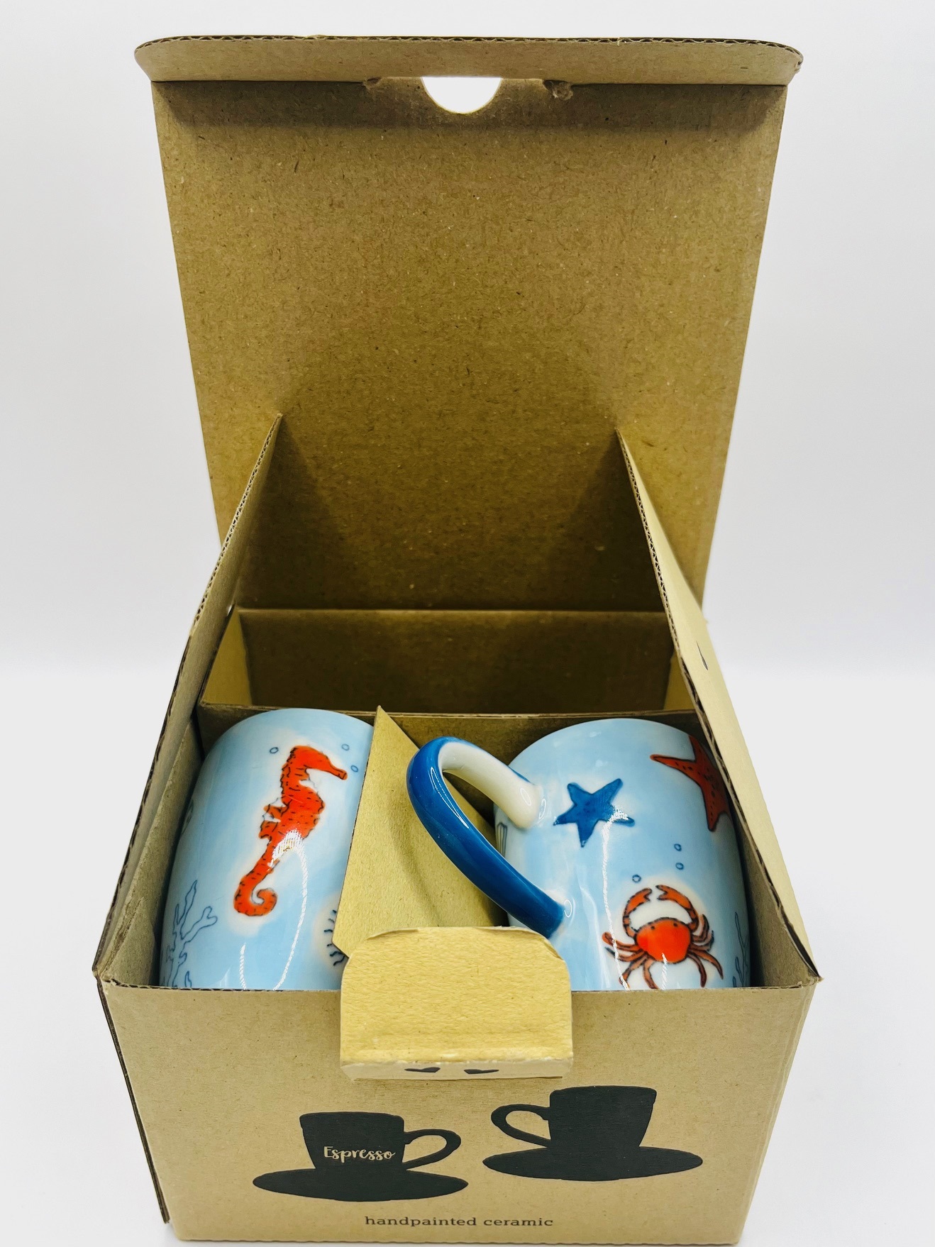 Espresso Tasse - 2er Set in Geschenkbox - Save the Ocean 