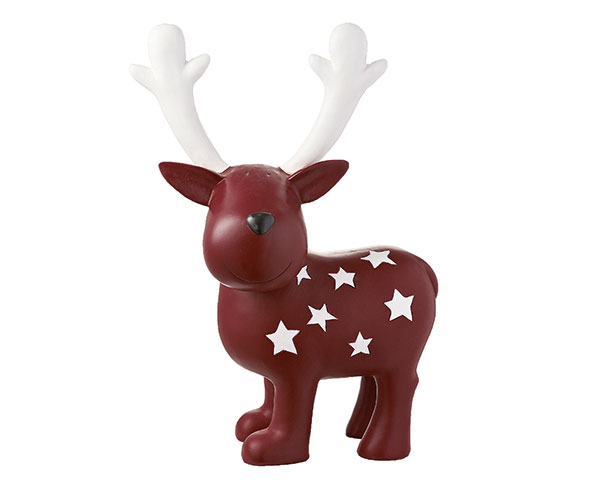 Resin Figur - Elch Gustav mit Sternen, XL 30 cm