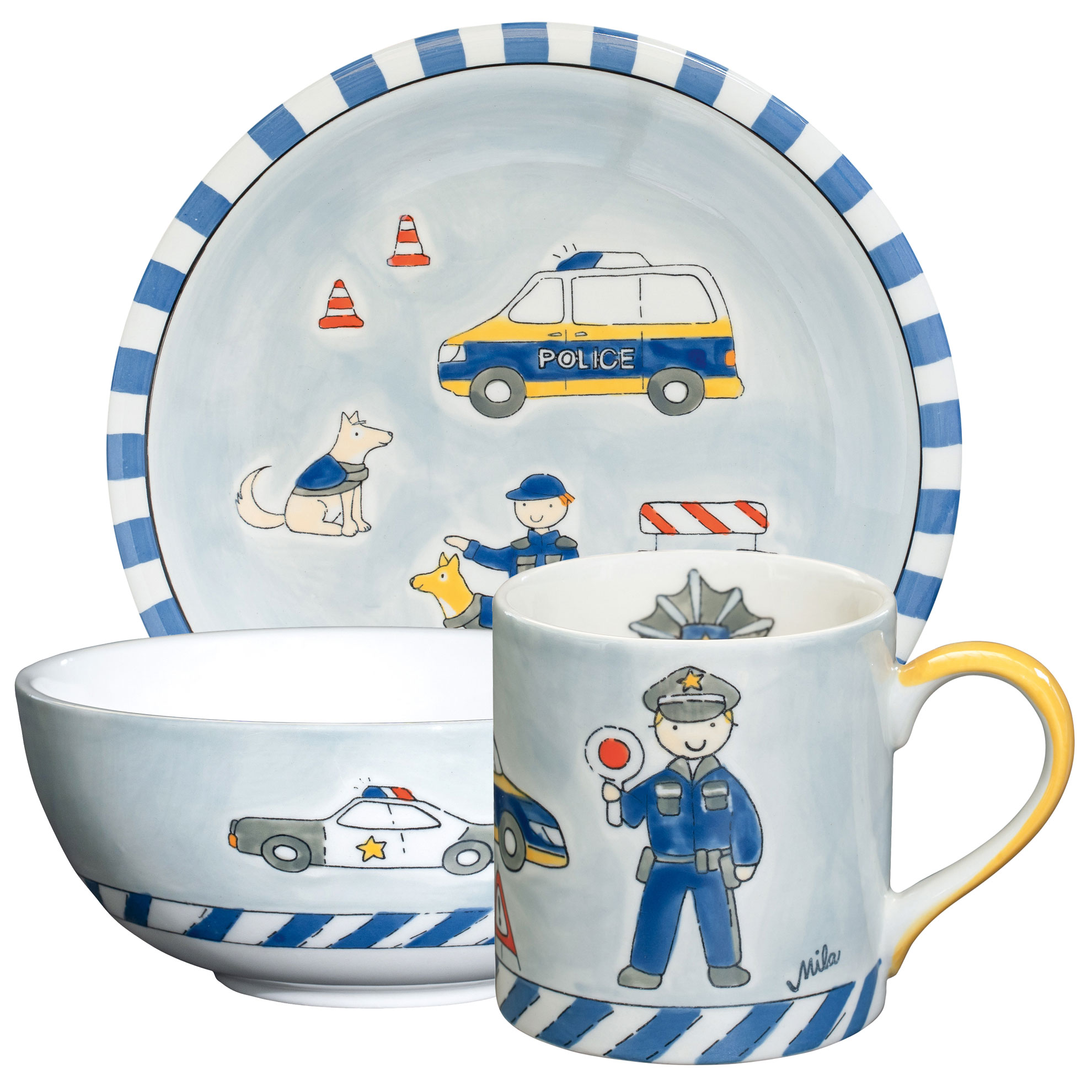 Sammler Set mit Kinderbecher - Police