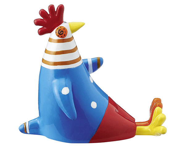 Figur - Happy-Pop Huhn sitzend, 12 cm